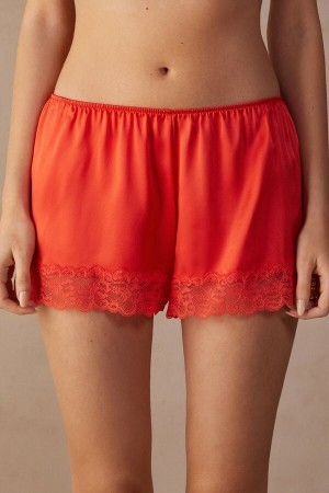 Intimissimi Silk Shorts Oranje | DNLKV57567